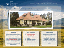 Tablet Screenshot of apartmani-jeremic.com